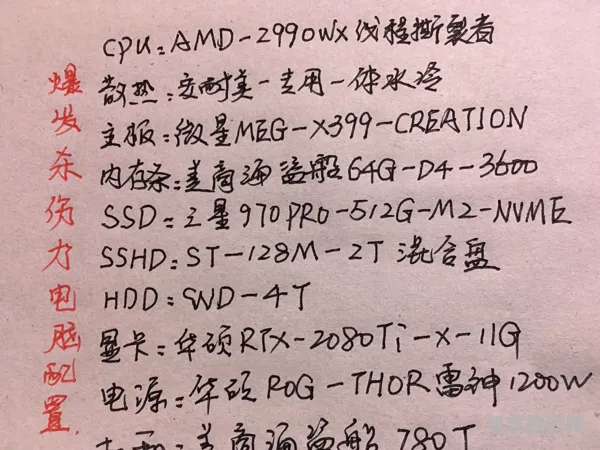 万元电脑配置清单(10000元电脑配件推荐)