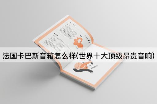 法国卡巴斯音箱怎么样(世界十大顶级昂贵音响)